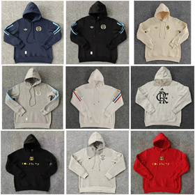 Adidas NIKE FC Barcelona Hoodie Moon Phase Print Drawstring Hood-4448